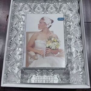 Vintage J G Durand France Lead Crystal Picture Frame for 5x7- NEW